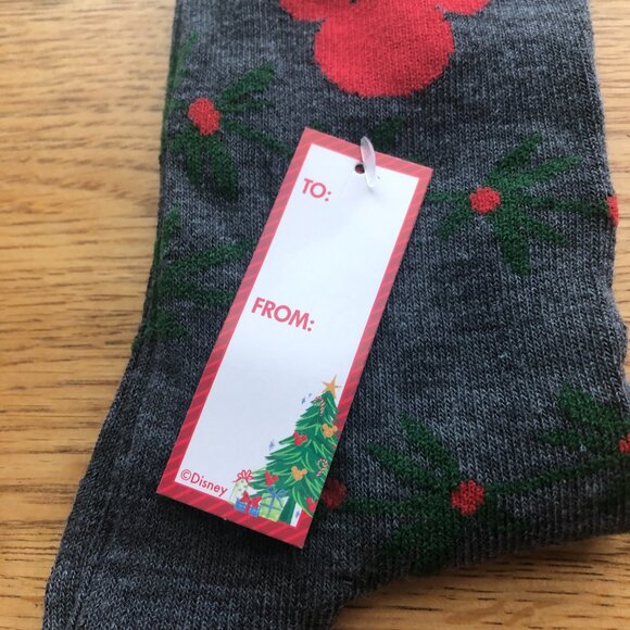 Disney Christmas Mickey Mouse Socks Stocking Stuffer NWT - Picture 2 of 5